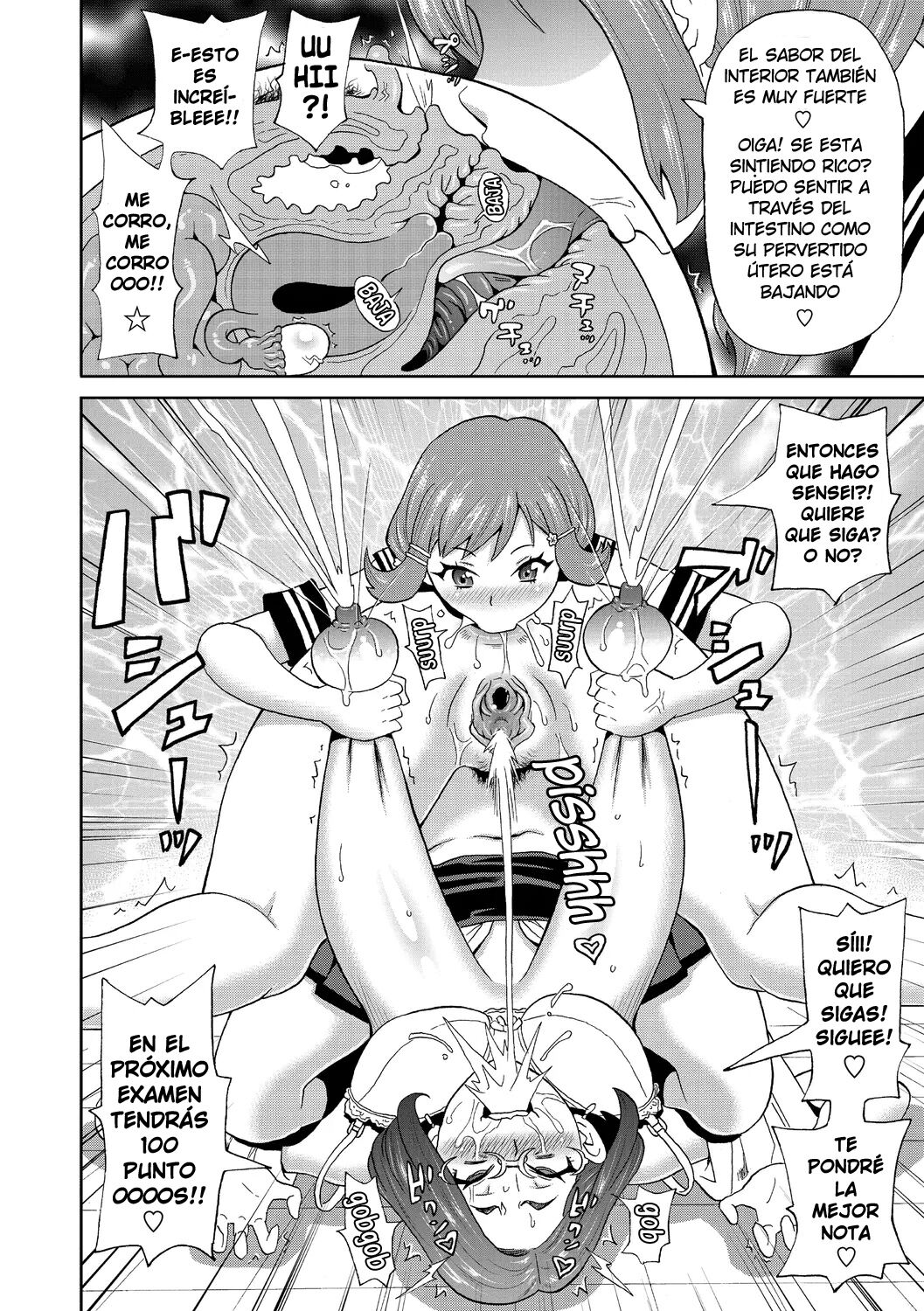 [John K. Pe-ta] Super Hole Ikase-san | Los Super Agujeros de Ikase-san (Nikuana Full Package) [Spanish] [Harenchi no Fansub] [Decensored] [Digital] image number 12