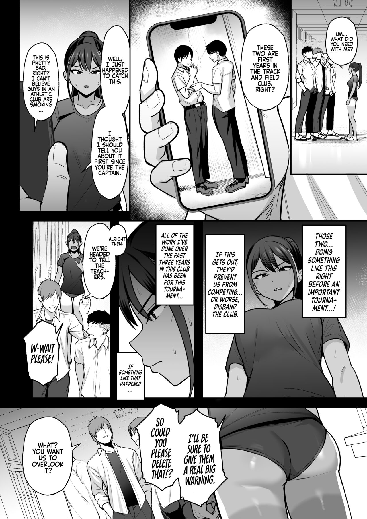 [Eat in (Toin)] Rikujoubu Buchou, Yankee-tachi ni Otosareru | The Captain of the Track and Field Club Surrenders to a Bunch of Delinquents [English] [Coffedrug] [Digital] 画像番号 7