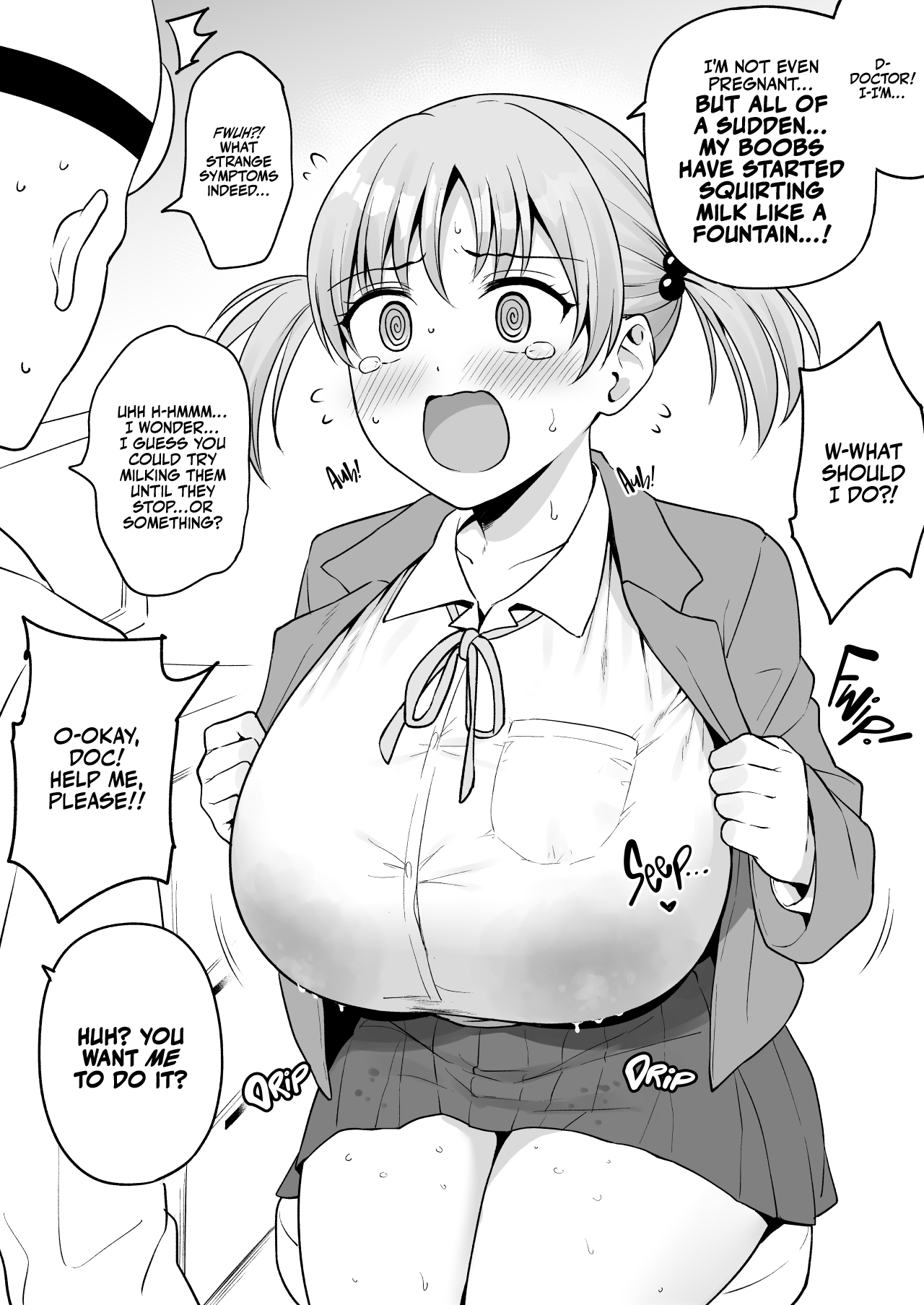 [Yue] Ninshin shitenai noni Bonyuu ga Deru Ko-chan o Shinsatsu suru Oisha-san | A Doctor Examines a Girl Who's Lactating but Not Pregnant [English] [korafu] image number 1
