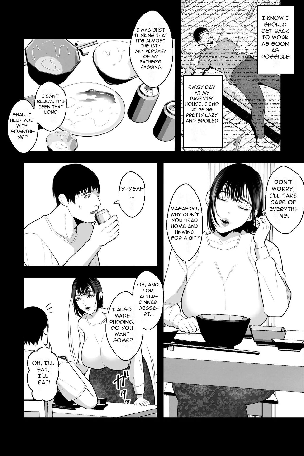 [Ginshio Honpo (Ginen)] Return to The Womb ~ I'm a NEET, But I'm Soothed By My Busty Mother's Sweet and Creamy Pussy Juices and Baby-Making Sex~ [English][DarklordMTLs] imagen número 5