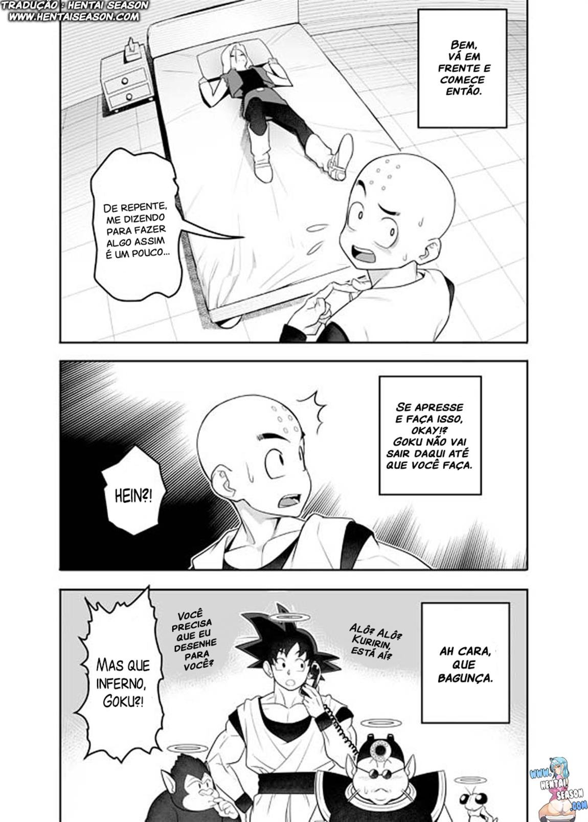 [Hamanasu Chaya (Hamanasu)] H Shinai to Derarenai Seishin to Toki no Heya | Preso na sala do tempo atè que você faça sexo (Dragon Ball Z) [Portuguese-BR] [Hentai Season] imagen número 2