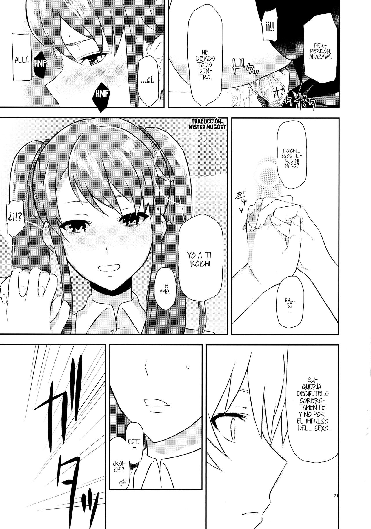 (C82) [Mou Sukoshi Hidari e (Uono Shinome)] Akazawa Route Junjou-ha (Another)  [Spanish] [Mr. Nugget] numero di immagine  21