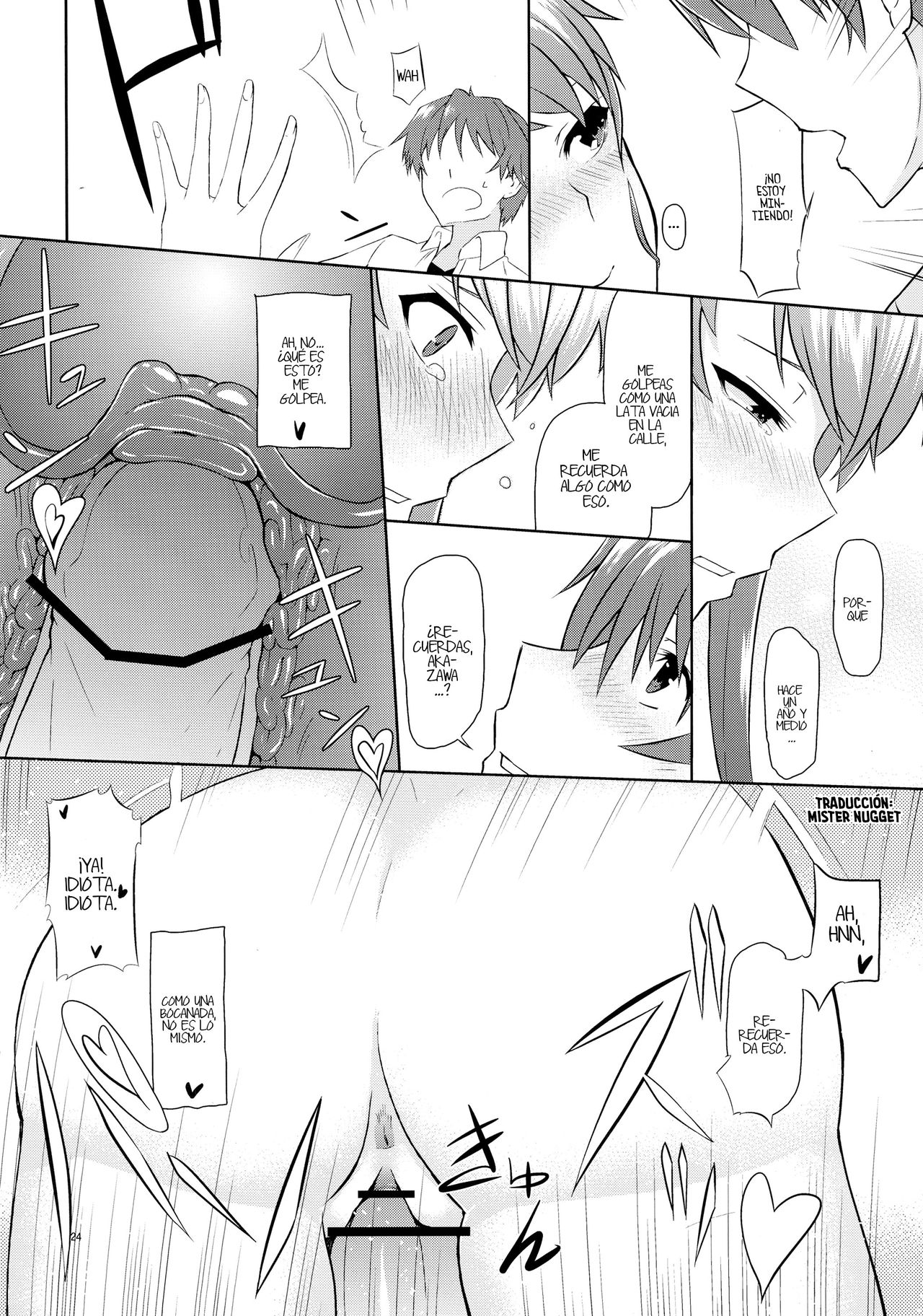 (C82) [Mou Sukoshi Hidari e (Uono Shinome)] Akazawa Route Junjou-ha (Another)  [Spanish] [Mr. Nugget] numero di immagine  24