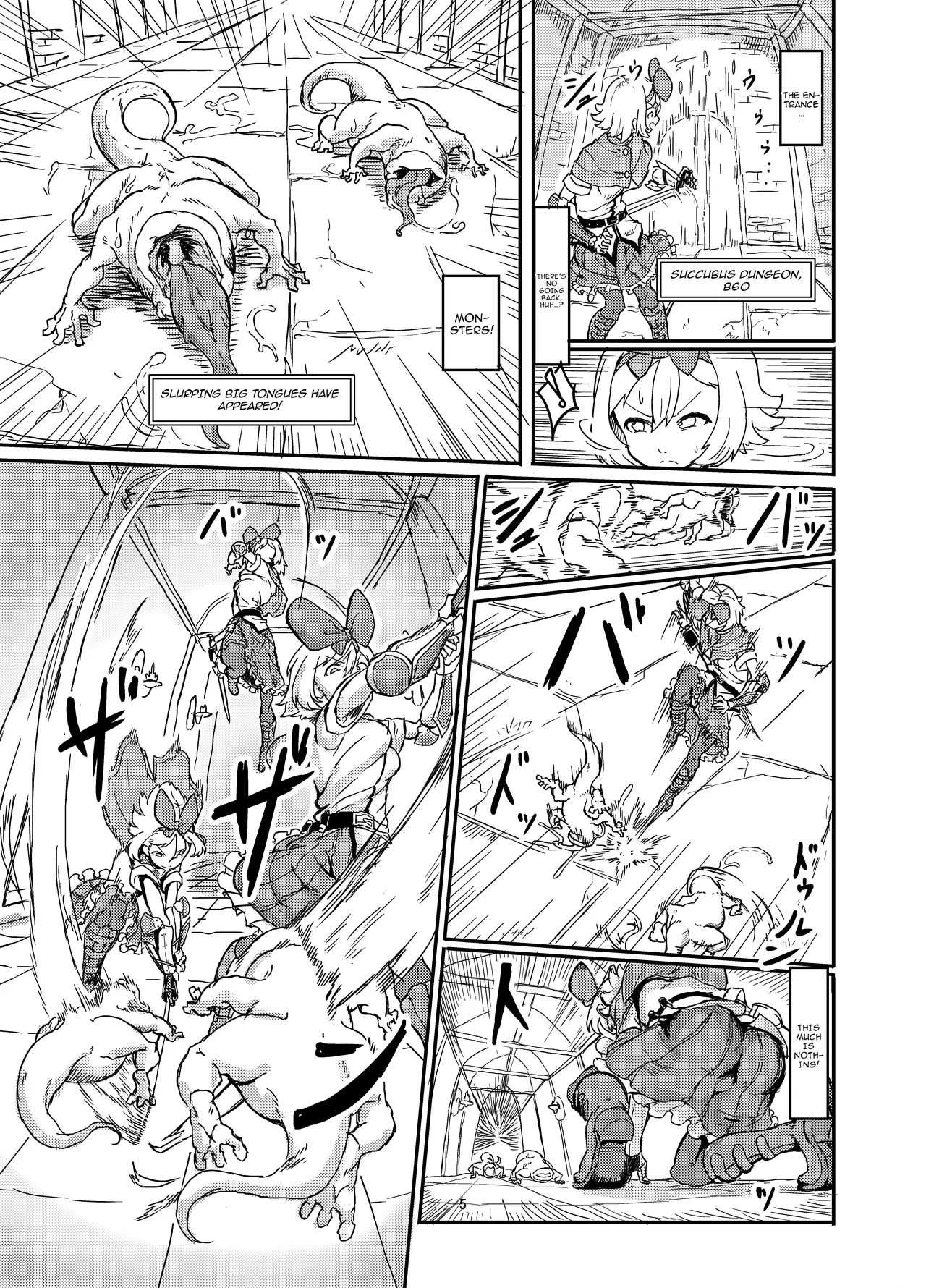 [Shirokarasuya] Futanari Mahou Shoujo Sword Lily in Inma Dungeon /  Futanari Magical Girl Sword Lily in The Succubus Dungeon [English] {Doujins.com} image number 6