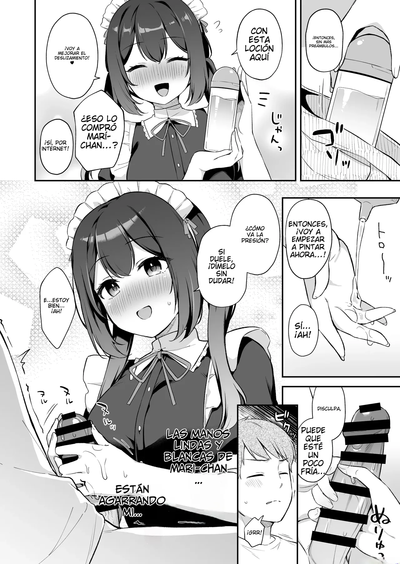 [Tiger Roman (Tiger)] Osananajimi no Toshishita Iyashikei Maid to Issho ni Hatsutaiken Suru Hanashi [Spanish] [Shining Hentai] 9eme image