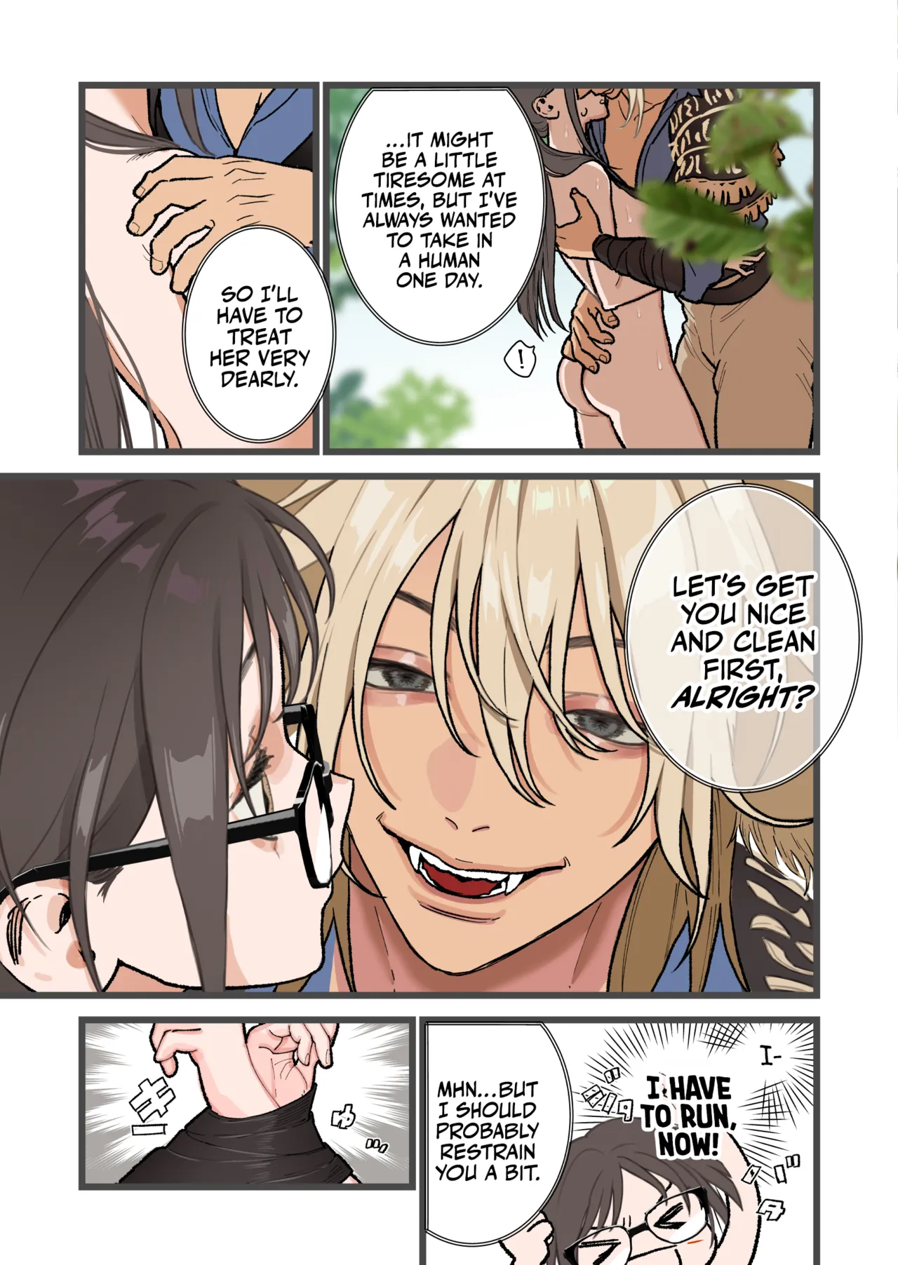 [Matatabi (Nanatayoshi)] Juujin sekai de Watashi ha Pet - Hatsujou Kanri wo Sareteimasu - [English] [A Cool Person] [Digital] numero di immagine  19