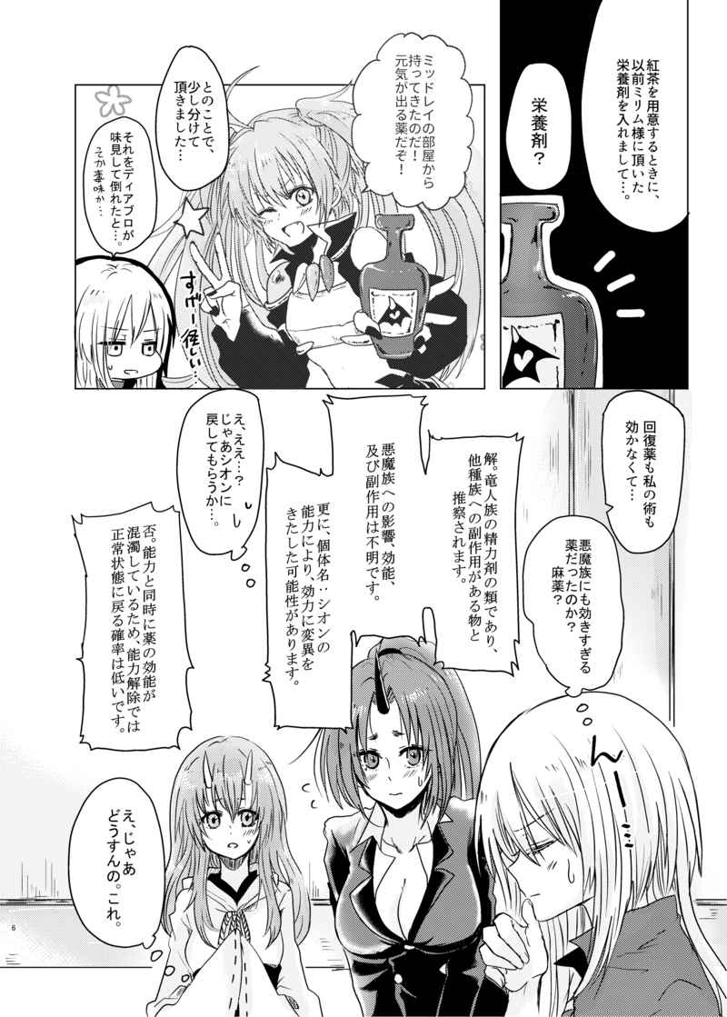 (SPARK14) [1KM (Muu)] Gedokuyaku Sakusei ni wa ●● o Saishu Suru Hitsuyou ga Arimasu!! (Tensei Shitara Slime datta Ken) [Sample] изображение № 3