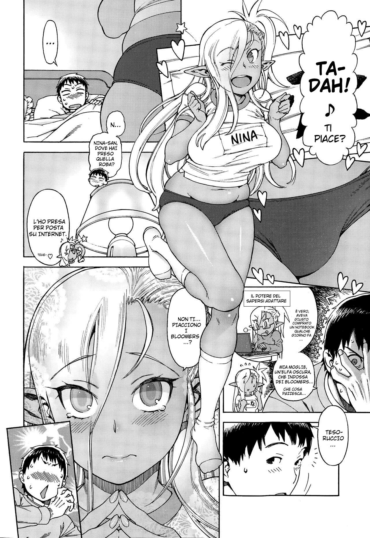 [Hidiri Rei] Ore no Yome ga Dark Elf na Ken | Un' Elfo come Moglie (COMIC X-EROS #25) [Italian] 10eme image