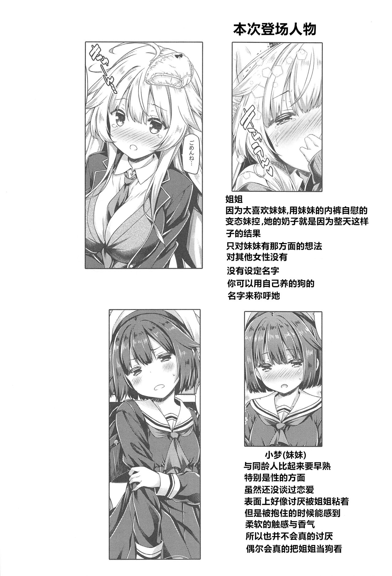 (COMIC1☆15) [Botugo (RYO)] Onee-chan ga Imouto no Pants de Hitori Ecchi Shitemashita[Chinese][NT个人汉化] 图片编号 3