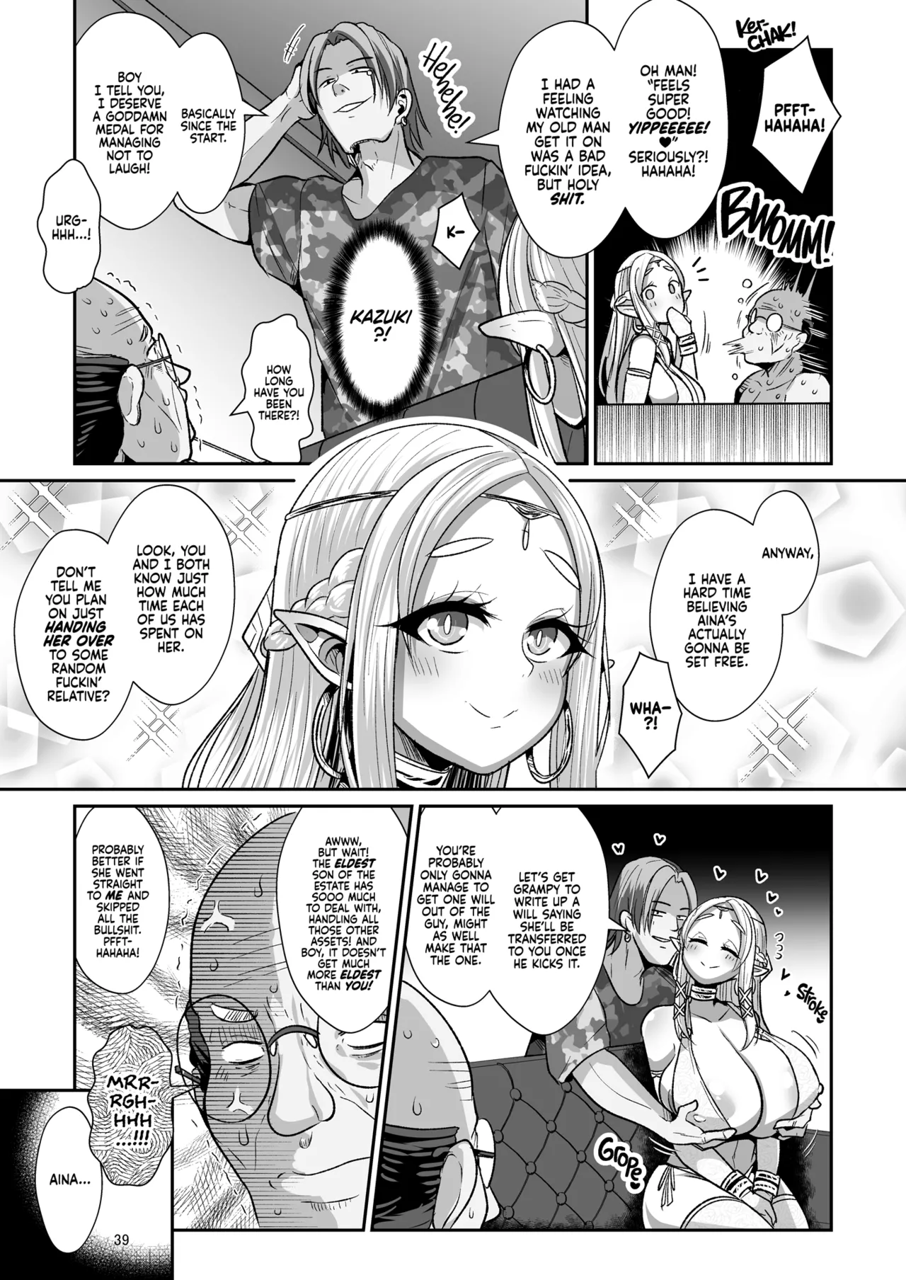 [Shinshunshantonshou (Bukatsu)] H Seidorei Elf no Souzoku Mondai ni Tsuite ~ Rinjuu-hen | Machinations of an Elven Concubine Part One: Deathbed [English] {2d-market.com} [Decensored] [Digital] Bildnummer 41