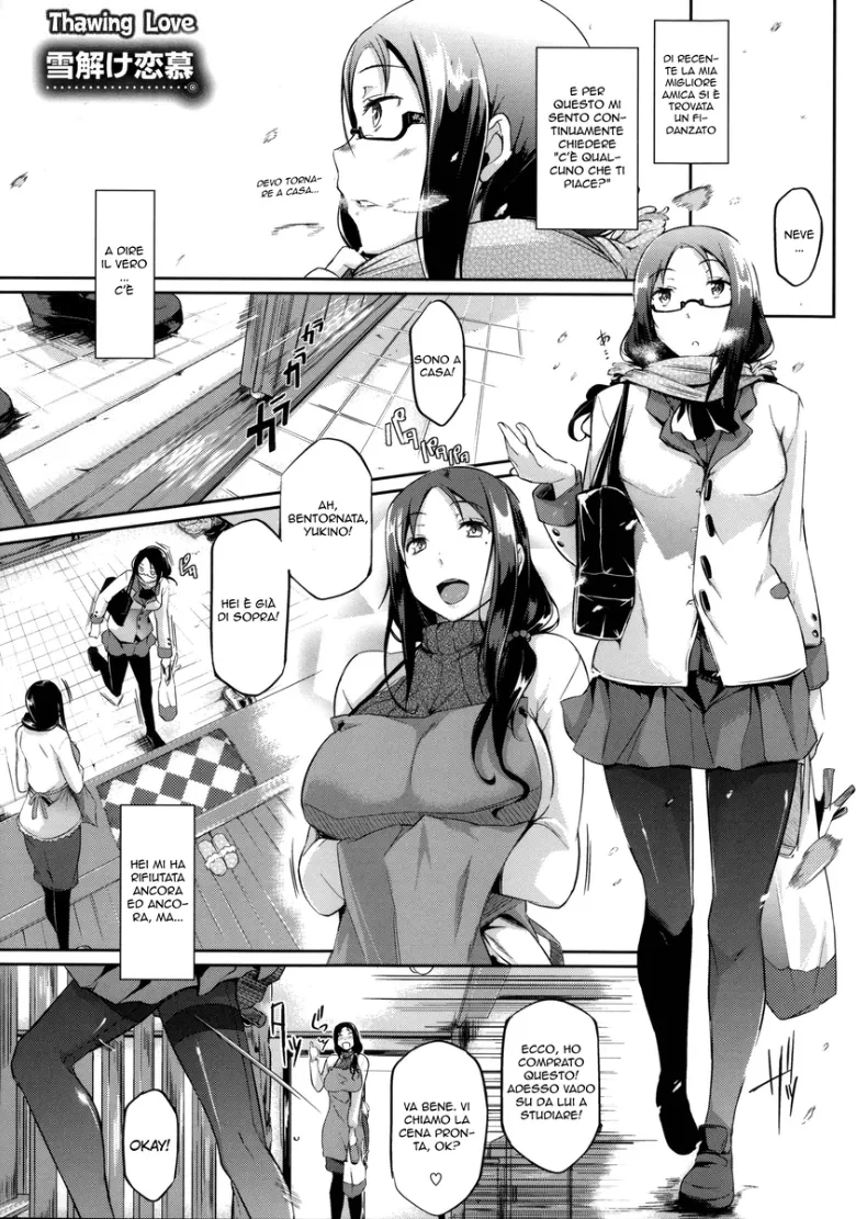 [Kuro no Miki] Thawing Love + Thawing Love ~Another Point~ | Adoro le tue Calze Sorellona (Rennyu Order) [Italian] 画像番号 1
