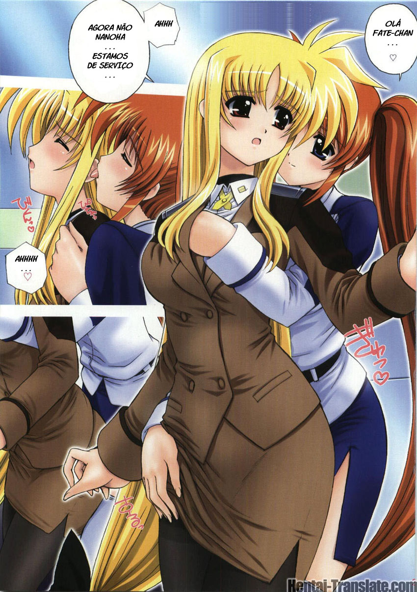 (C74) [Kamogawaya (Kamogawa Tanuki)] Nineteens NxF (Mahou Shoujo Lyrical Nanoha) [Portuguese-BR] [LIANEF] image number 2