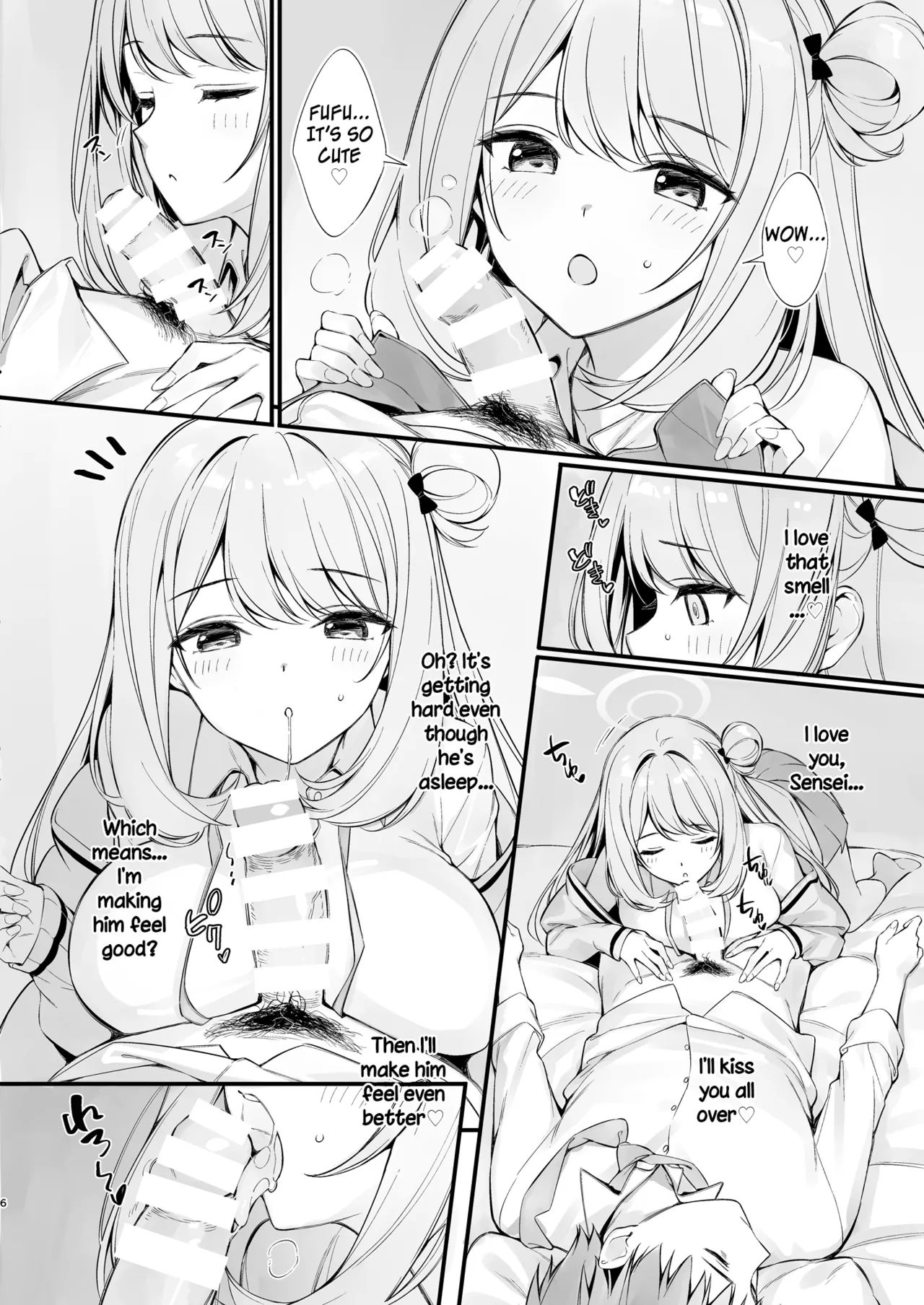 [P:P (Oryou)] Sensei, Nechattan desu ka? Osocchattemo Ii desu ka? | Sensei, are you sleeping? May I assault you? (Blue Archive) [English] [SDF] [Digital] numero di immagine  5