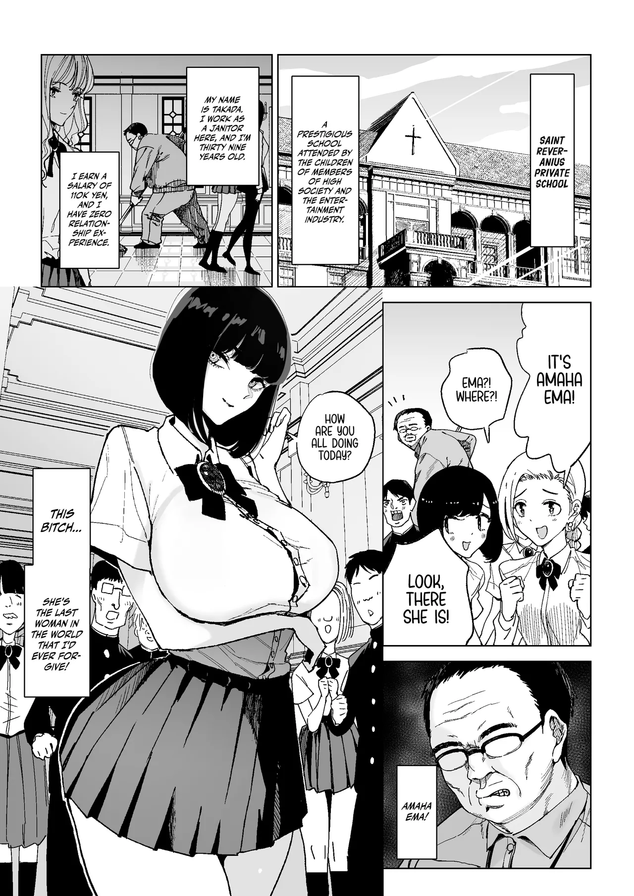 [Gensou Pump (Fukumoto Masahisa)] High-Class Hypnotism ~ An S-Rank Young Lady With A Horrible Personality Gets Dominated By A Disgusting Old Man~ | Reijou Saimin [English] [Bikkie Biter] [Digital] image number 3