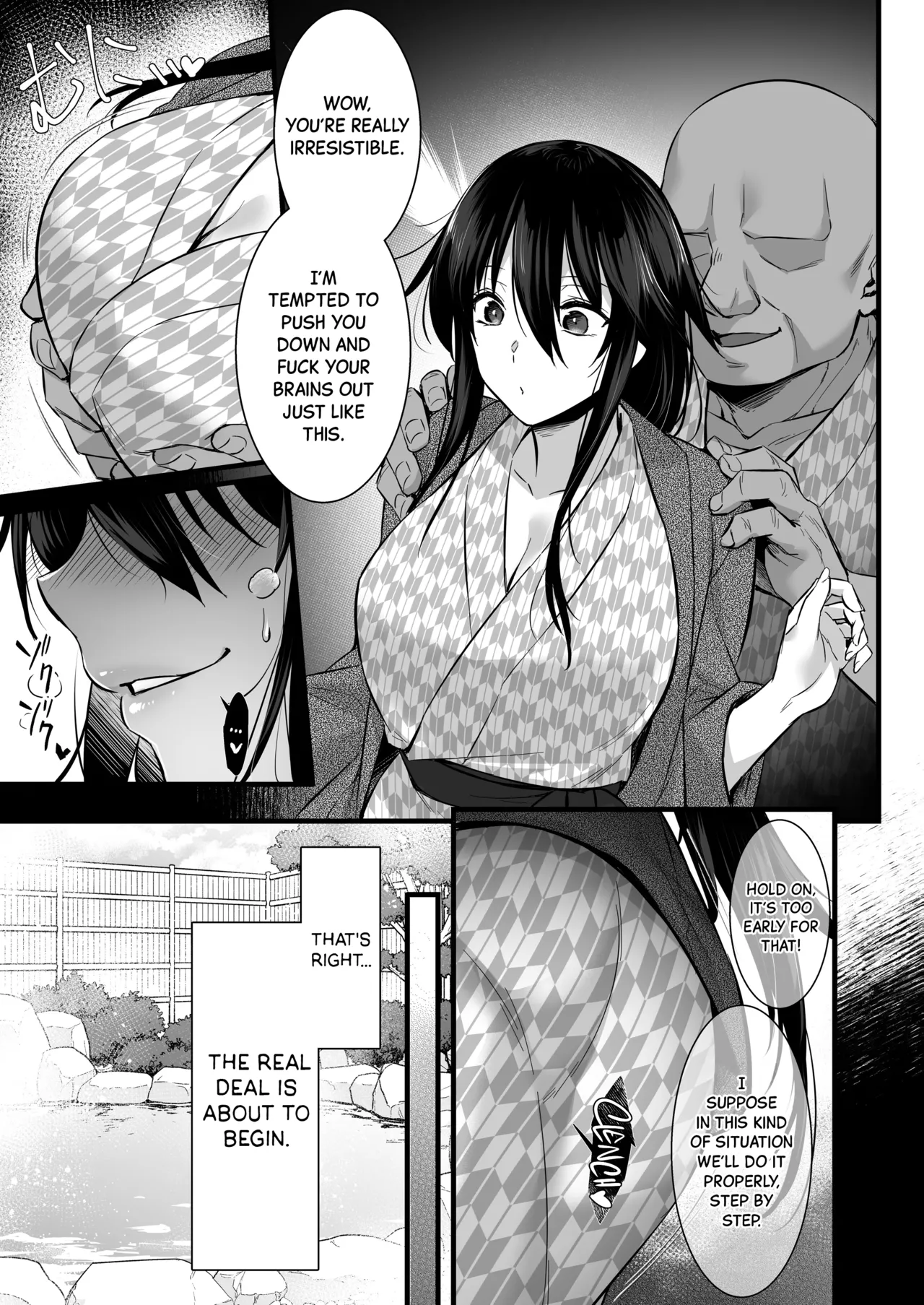 [Himeya (Abe Inori)] Rental Tanetsuke Oji-san 6 ~Tanetsuke Oji-san-tachi to Iku! Yari Makuri Nakadashi Rankou Onsen Ryokou~ [English] [Black Grimoires] [Digital] 画像番号 8