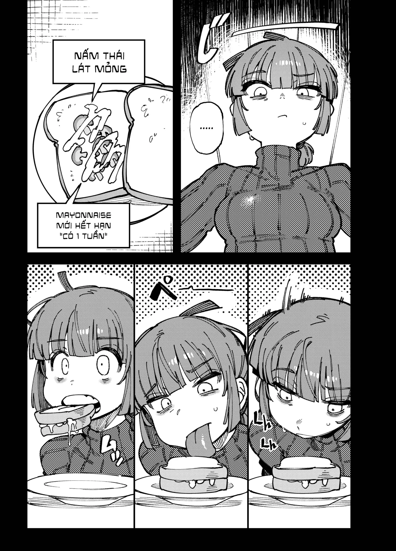 [Hoshoku Shoujo (Karasu Chan)] Ie ga Shike Sugite Haete Kita Genkaku Yuuhatsu Suru Kinoko o Goshoku Shite Hatsujou Shita Ato no Are ya Kore [Vietnamese] [Digital] изображение № 4