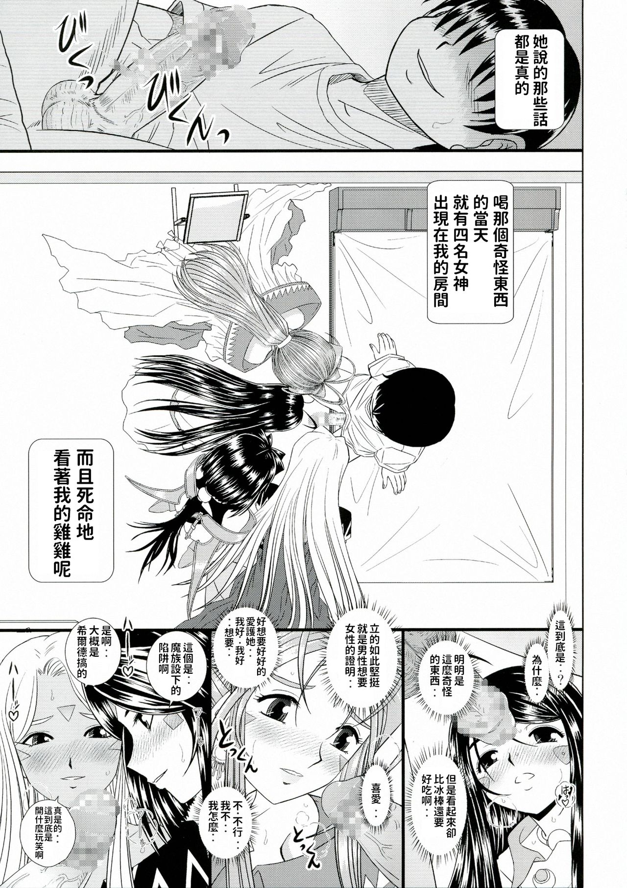 (C80) [Studio Wallaby (Haruhonya)] Daten Suru Made Okasare Tsuzukeru Megami-sama no Monogatari (Ah! My Goddess) [Chinese] image number 5