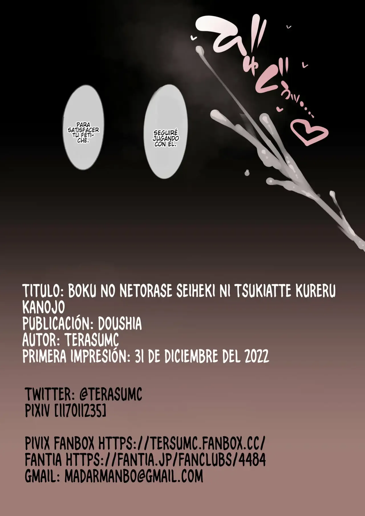 [Doushia (Terasu MC)] Boku no Netorase Seiheki ni Tsukiatte kureru Kanojo [Spanish] [Los causas que te alegran la noche + Purtuag + La Legión Fantasma] [Digital] numero di immagine  56