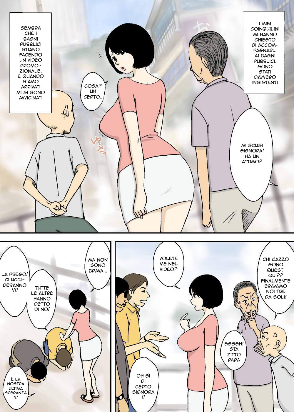 [Urakan] Zoku Ojii-chan to Gifu to Giri no Musuko to, Kyonyuu Yome. [Italian] numero di immagine  21