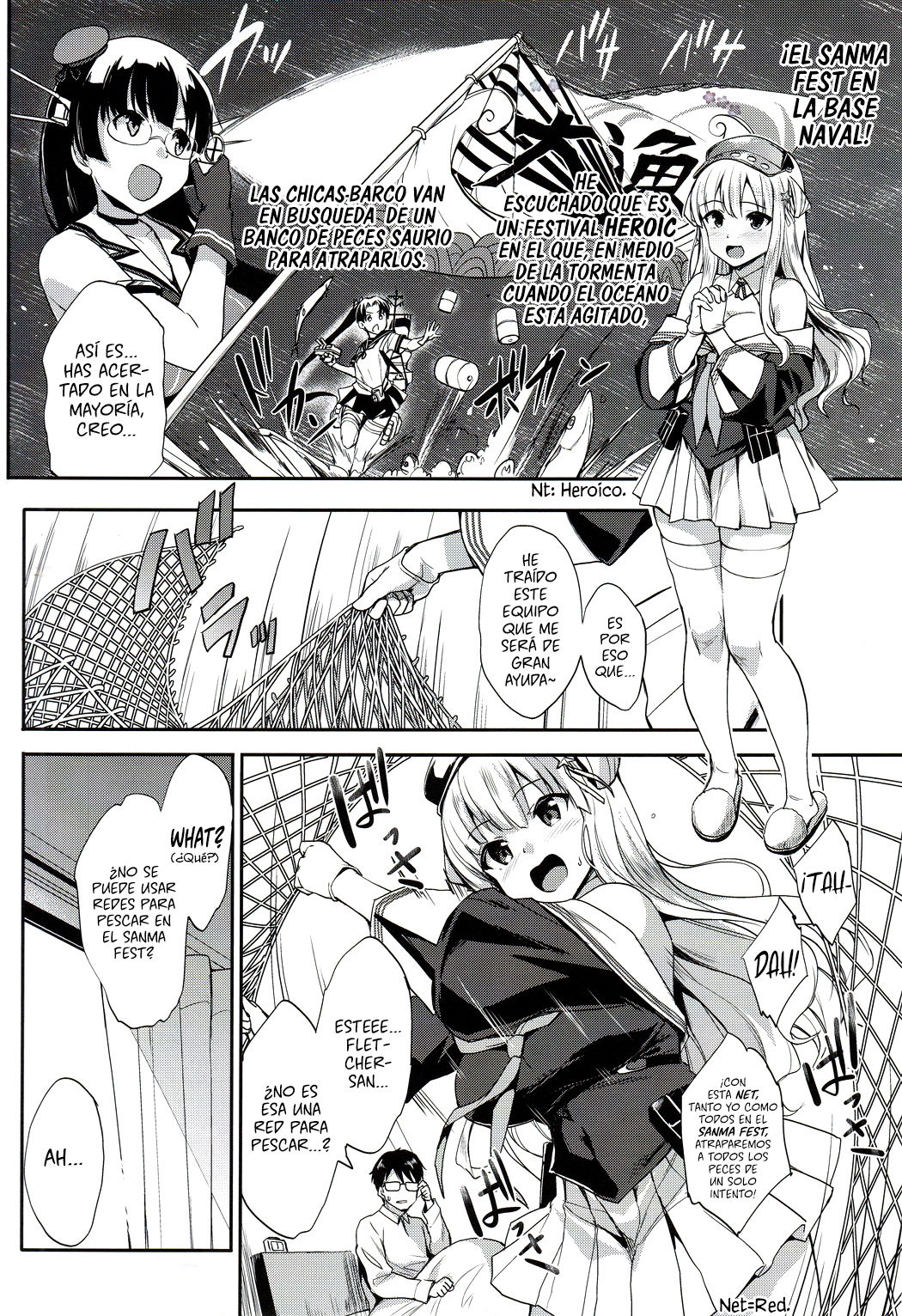 (C97) [Jouji Mujoh (Shinozuka George)] Fle Pai + C97 Omake Oribon (Kantai Collection -KanColle-) [Spanish] [Rakuen Translations] image number 5