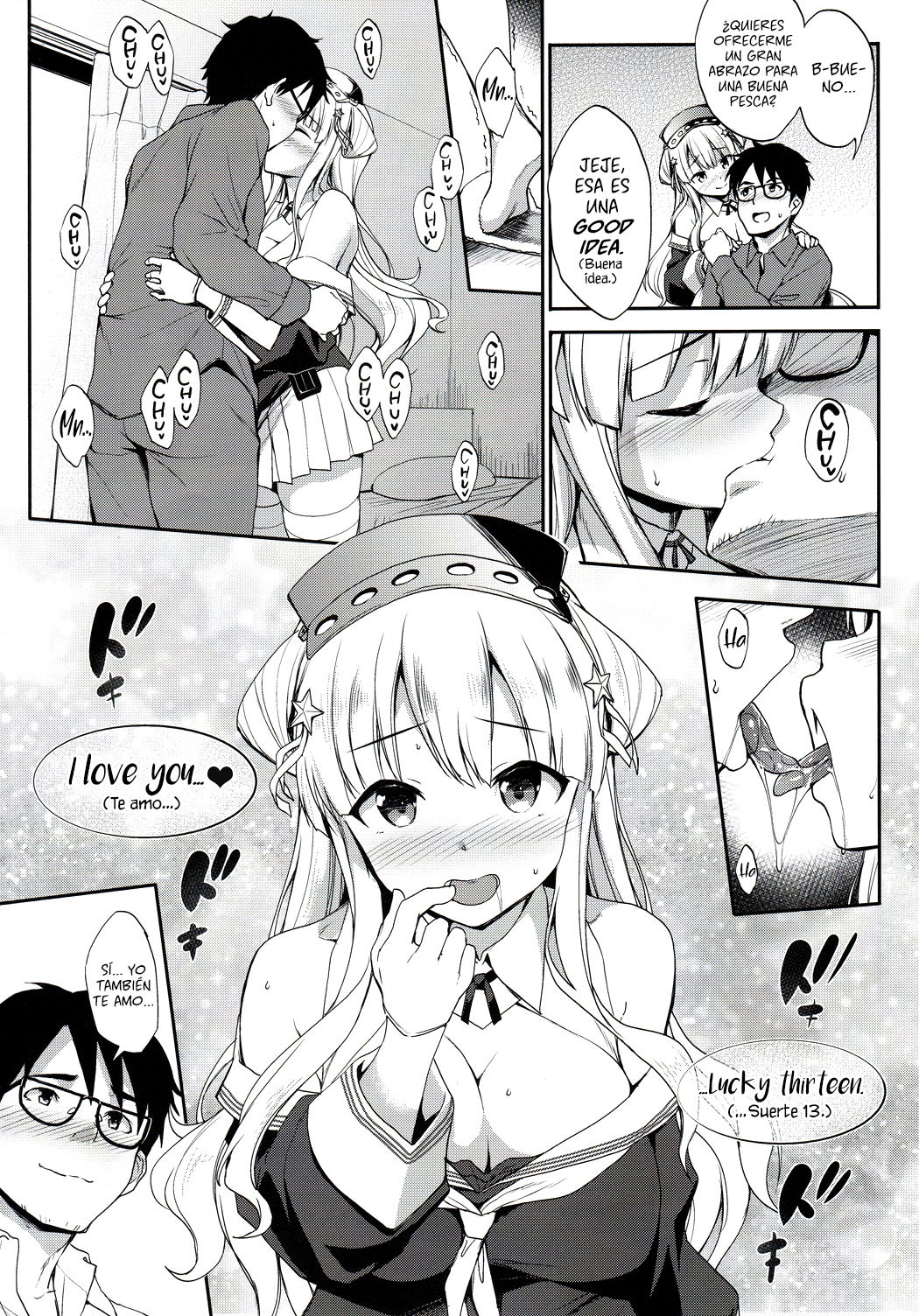 (C97) [Jouji Mujoh (Shinozuka George)] Fle Pai + C97 Omake Oribon (Kantai Collection -KanColle-) [Spanish] [Rakuen Translations] image number 8