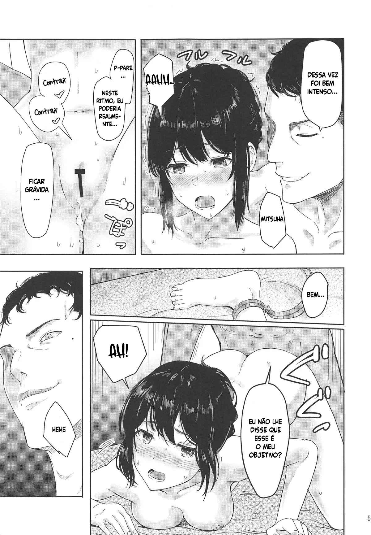 (COMIC1☆15) [Syukurin] Mitsuha ~Netorare 6~ (Kimi no Na wa.) [Portuguese-BR] [Luca-San] 图片编号 4