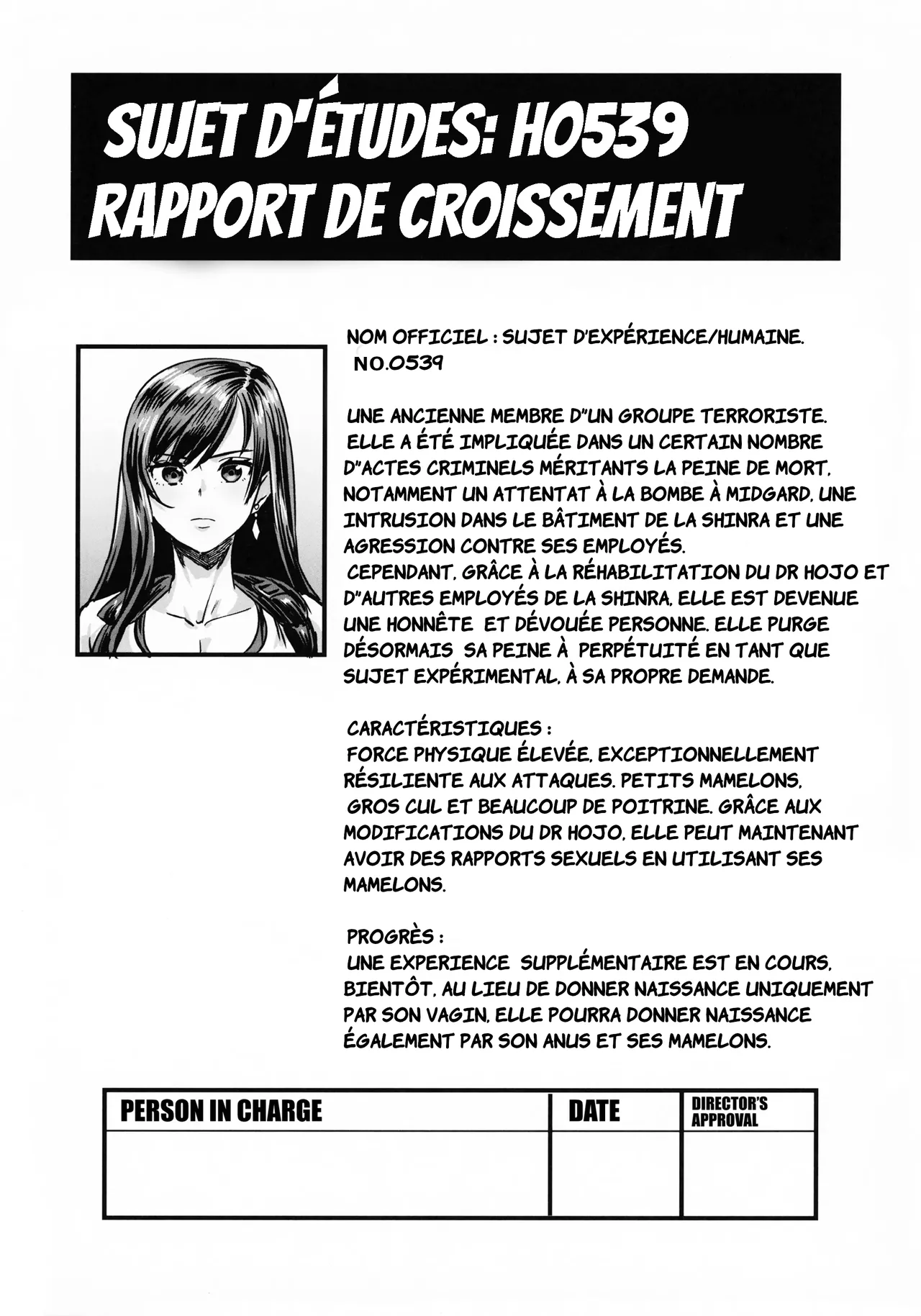 (C99) [OVing (Obui)] Sample H0539 Kouhai Report (Final Fantasy VII) [french] [pape245] 图片编号 1