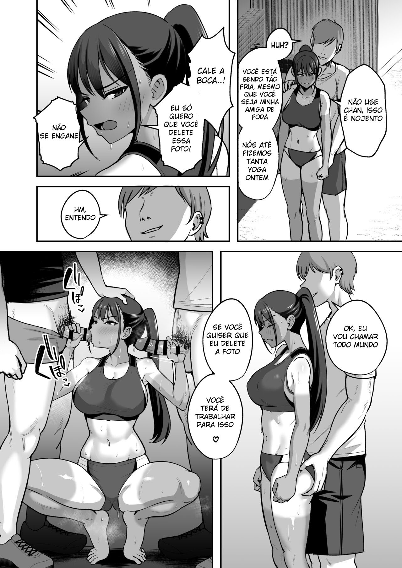 [Eat in (Toin)] Rikujoubu Buchou, Yankee-tachi ni Otosareru | A Capitã do Clube de Atletismo Se Entrega a Um Bando de Delinquentes [Digital] [Portuguese-BR] 图片编号 18