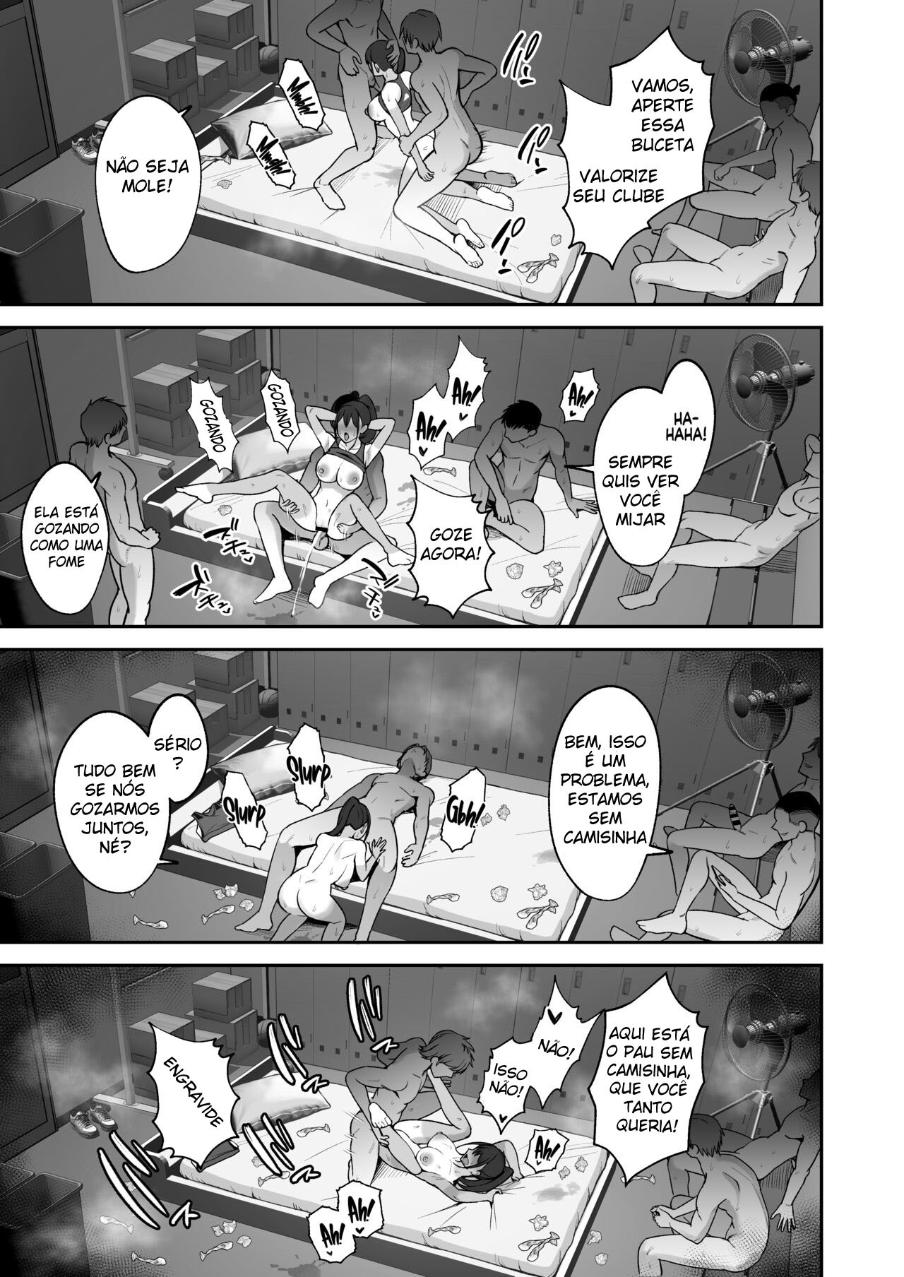 [Eat in (Toin)] Rikujoubu Buchou, Yankee-tachi ni Otosareru | A Capitã do Clube de Atletismo Se Entrega a Um Bando de Delinquentes [Digital] [Portuguese-BR] 图片编号 31