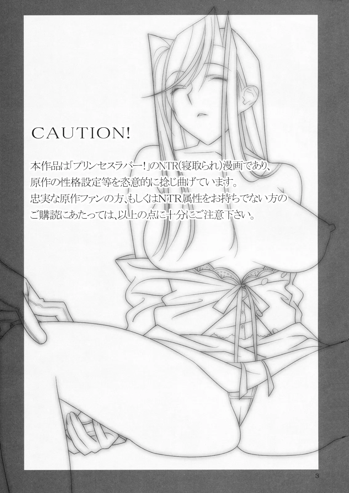 (C77) [Hito no Fundoshi (Yukiyoshi Mamizu)] Admired beautiful flower. 2 | Admirando a bela flor. 2 (Princess Lover!) [Portuguese-BR] [Luca-San] изображение № 3