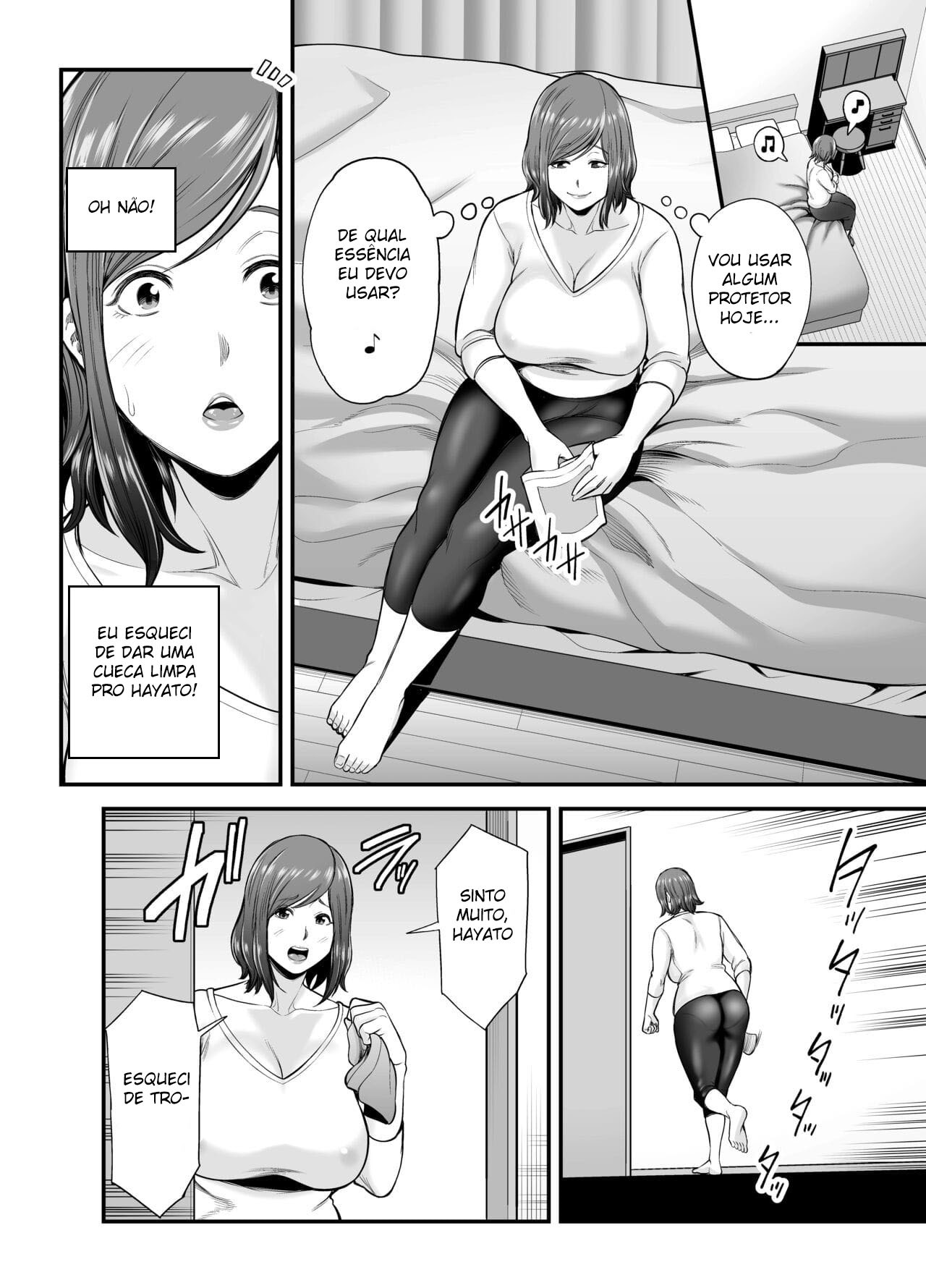 [Ura Meshiya (Maccha Neji)] Sexless de Yokkyu Fuman na Watashi wa, Musuko no Tomodachi to... [Portuguese-BR] 图片编号 13