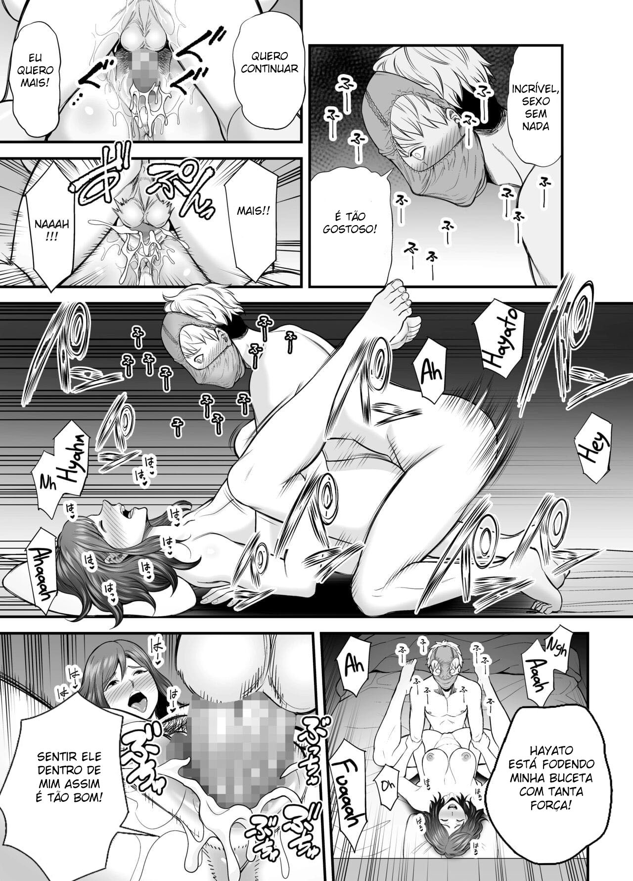 [Ura Meshiya (Maccha Neji)] Sexless de Yokkyu Fuman na Watashi wa, Musuko no Tomodachi to... [Portuguese-BR] 图片编号 56