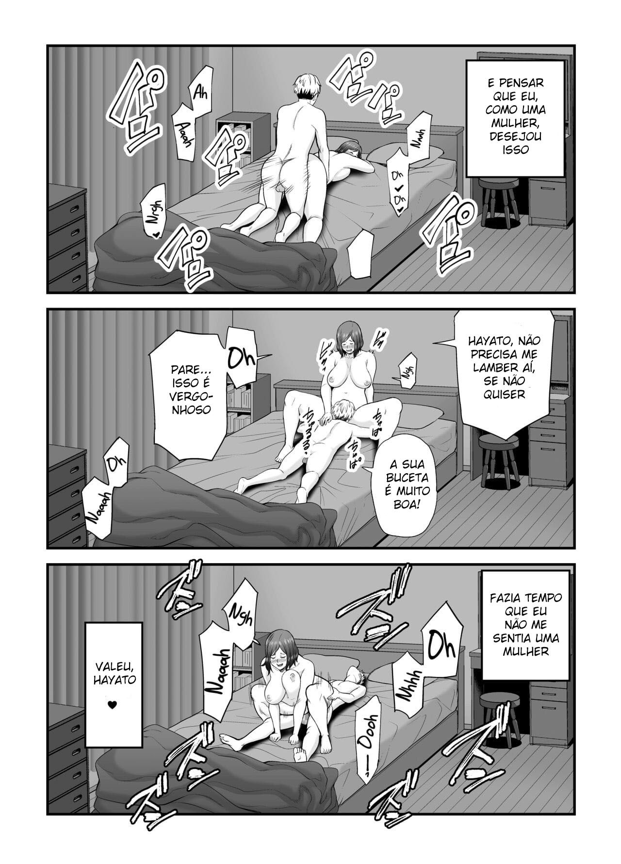 [Ura Meshiya (Maccha Neji)] Sexless de Yokkyu Fuman na Watashi wa, Musuko no Tomodachi to... [Portuguese-BR] 图片编号 59