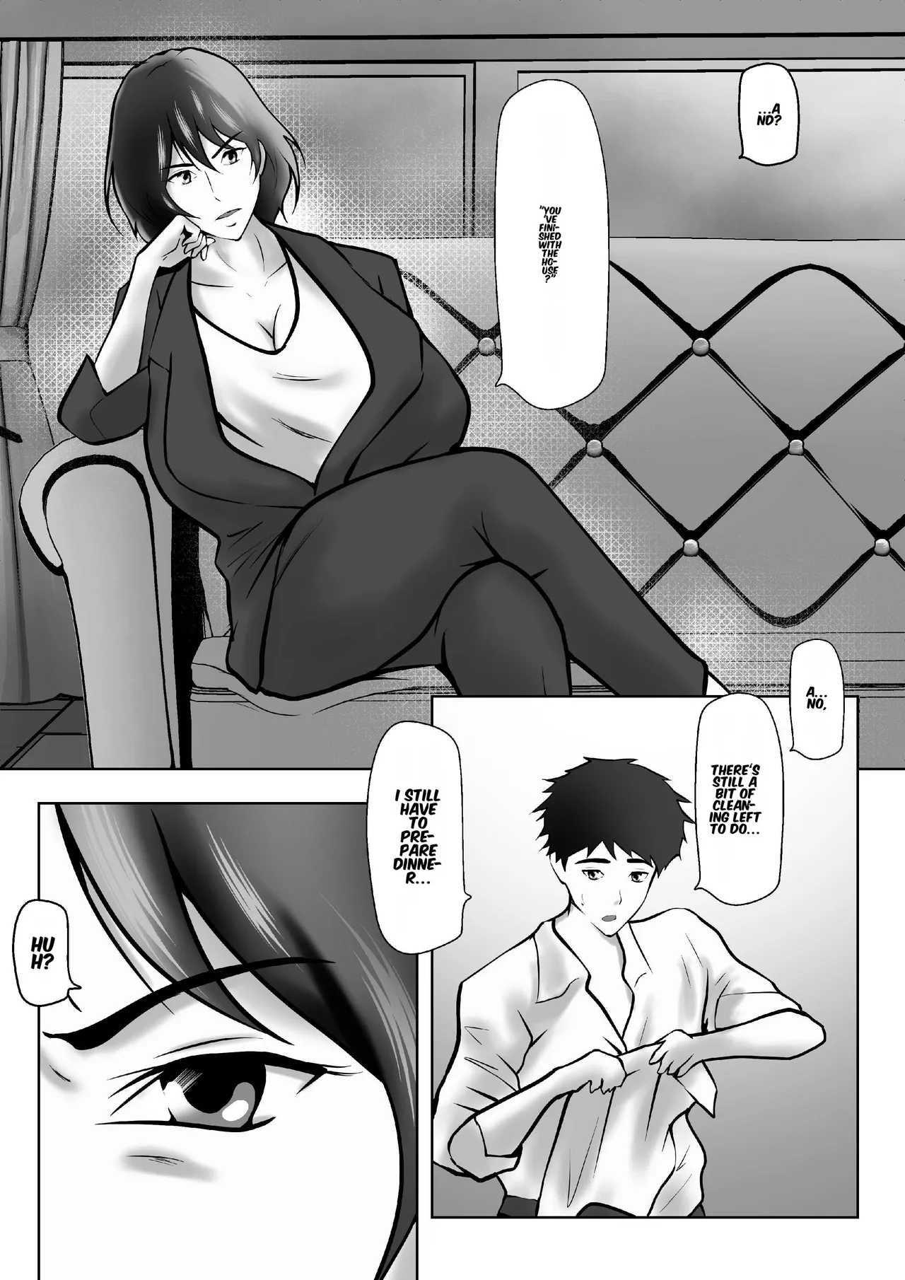 [Pentacle (Shimipan)] Tachiba Gyakuten ~Pawahara o Suru Gibo no Onanie ga Toreta node Shitagawaseru Koto ni Shita [English] 图片编号 3