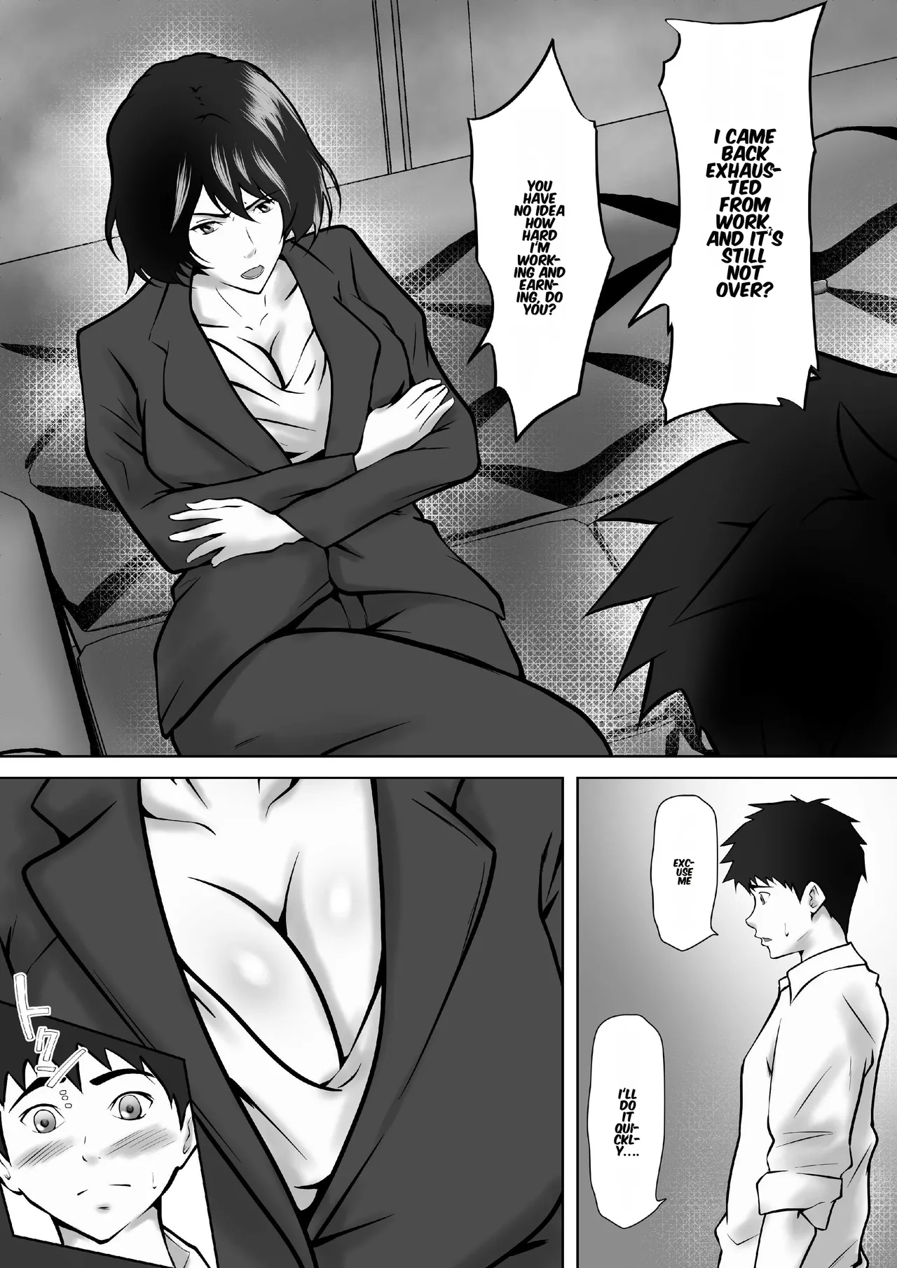 [Pentacle (Shimipan)] Tachiba Gyakuten ~Pawahara o Suru Gibo no Onanie ga Toreta node Shitagawaseru Koto ni Shita [English] 图片编号 4