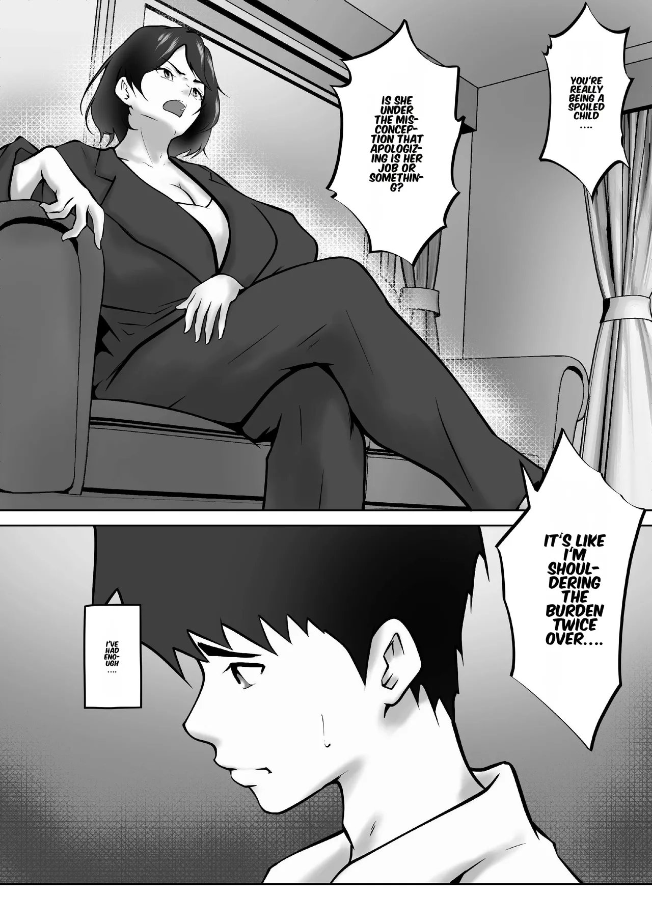 [Pentacle (Shimipan)] Tachiba Gyakuten ~Pawahara o Suru Gibo no Onanie ga Toreta node Shitagawaseru Koto ni Shita [English] 图片编号 6