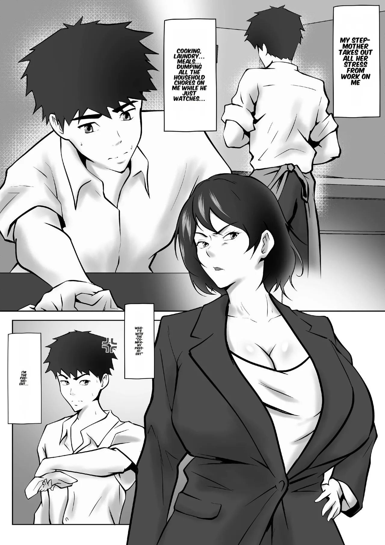 [Pentacle (Shimipan)] Tachiba Gyakuten ~Pawahara o Suru Gibo no Onanie ga Toreta node Shitagawaseru Koto ni Shita [English] 图片编号 7