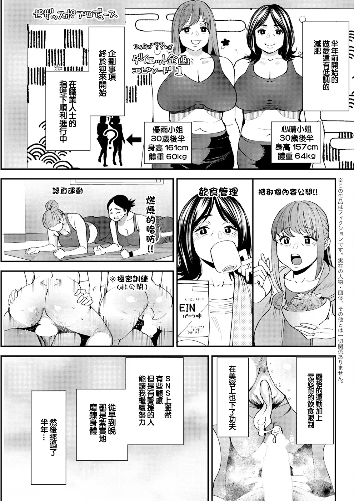 [Ooshima Ryou] Pocchari Hitozuma Shimai no Inran Sexercise SEXERCIZE: 8 <Diet Seikou> (Action Pizazz 2024-01) [Chinese] [Digital] numero di immagine  3