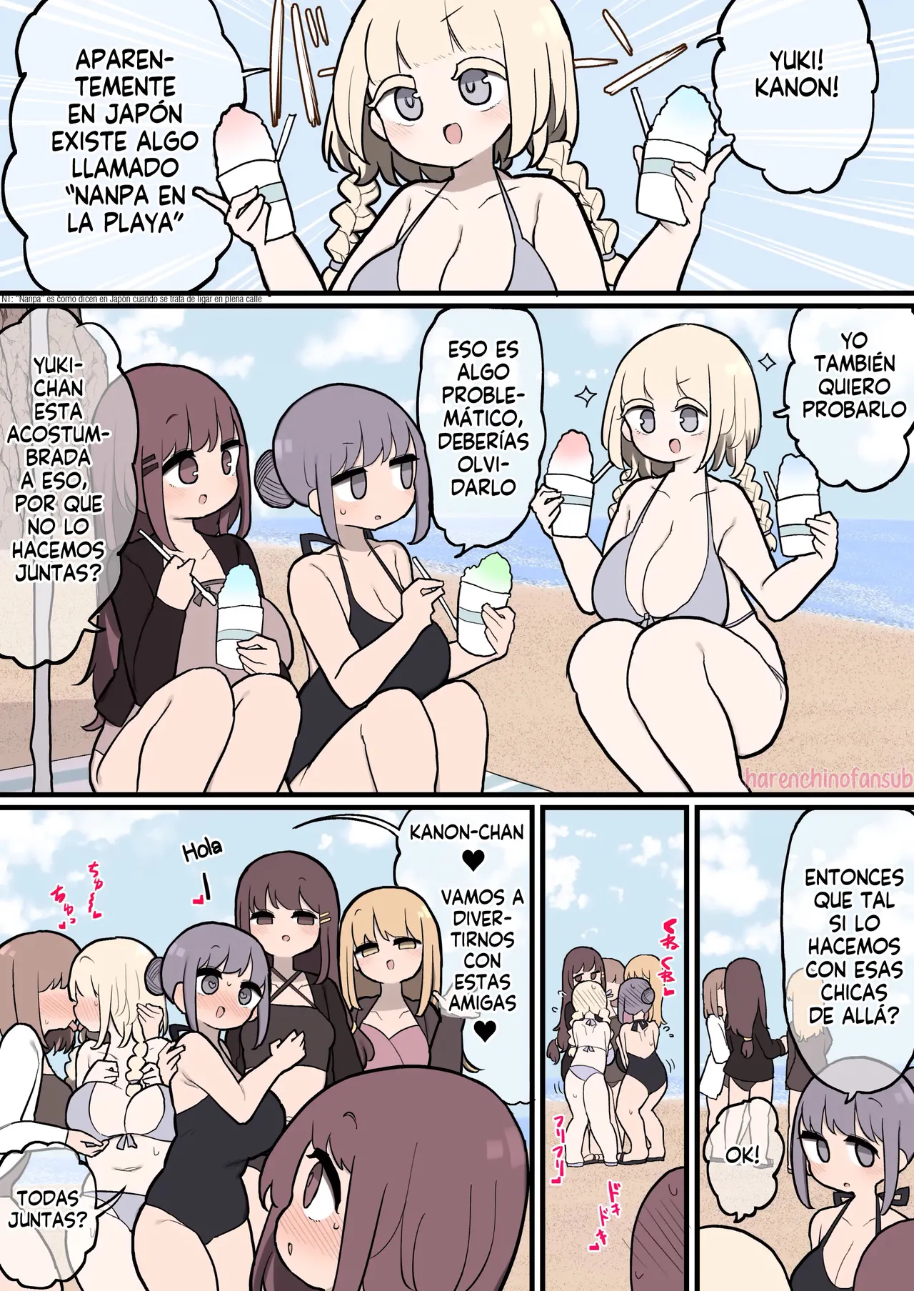 [Momomo] Futanari Ikemen Josei ni GyakuNan shite Pakorare ni Iku Onnanoko | Chicas son folladas por Lindas Futanaris en un Nanpa Reverso [Spanish] [Descensored] [Harenchi no Fansub] 이미지 번호 1