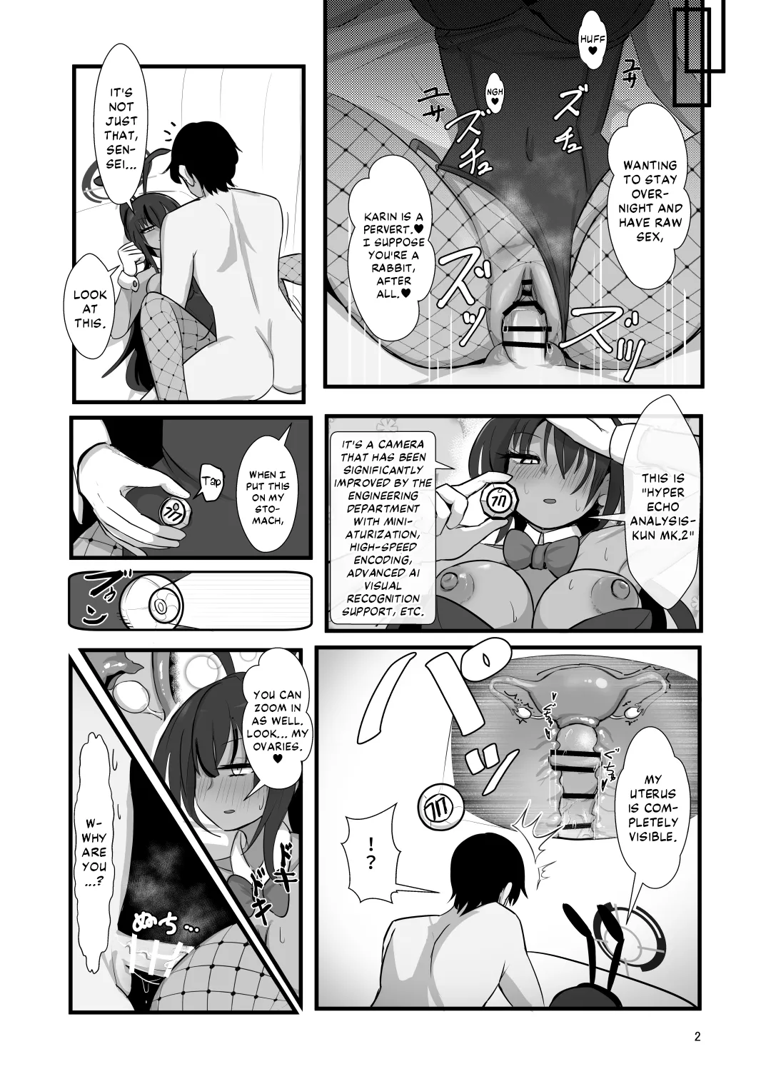 [bunsan] Karin to Honki Kozukuri (Blue Archive) [English] [DKKMD Translations] imagen número 3