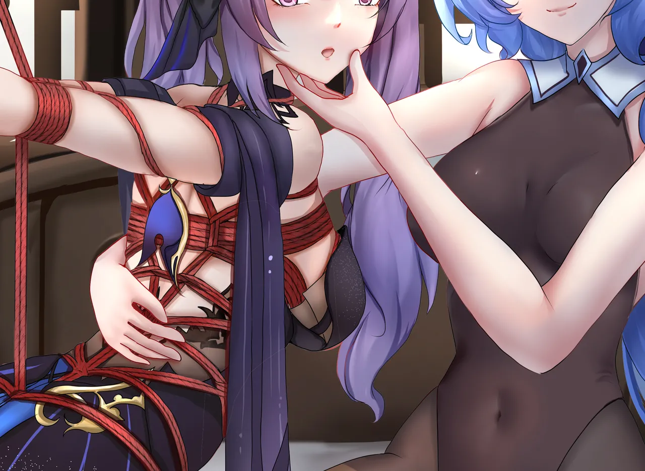 [Fanbox]蝙蝠也月-刻晴和甘雨 изображение № 1