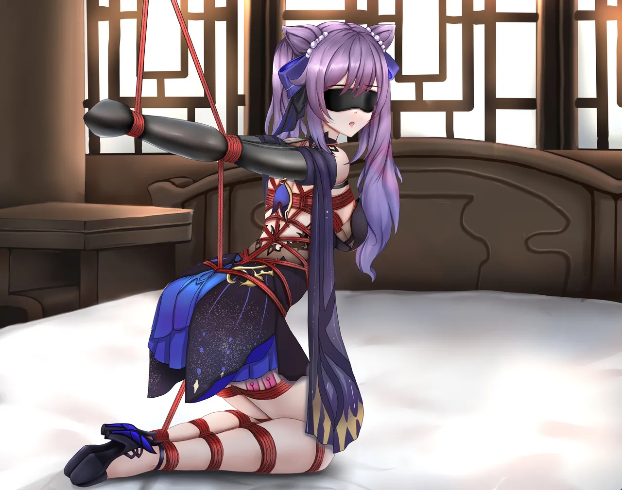 [Fanbox]蝙蝠也月-刻晴和甘雨 изображение № 19