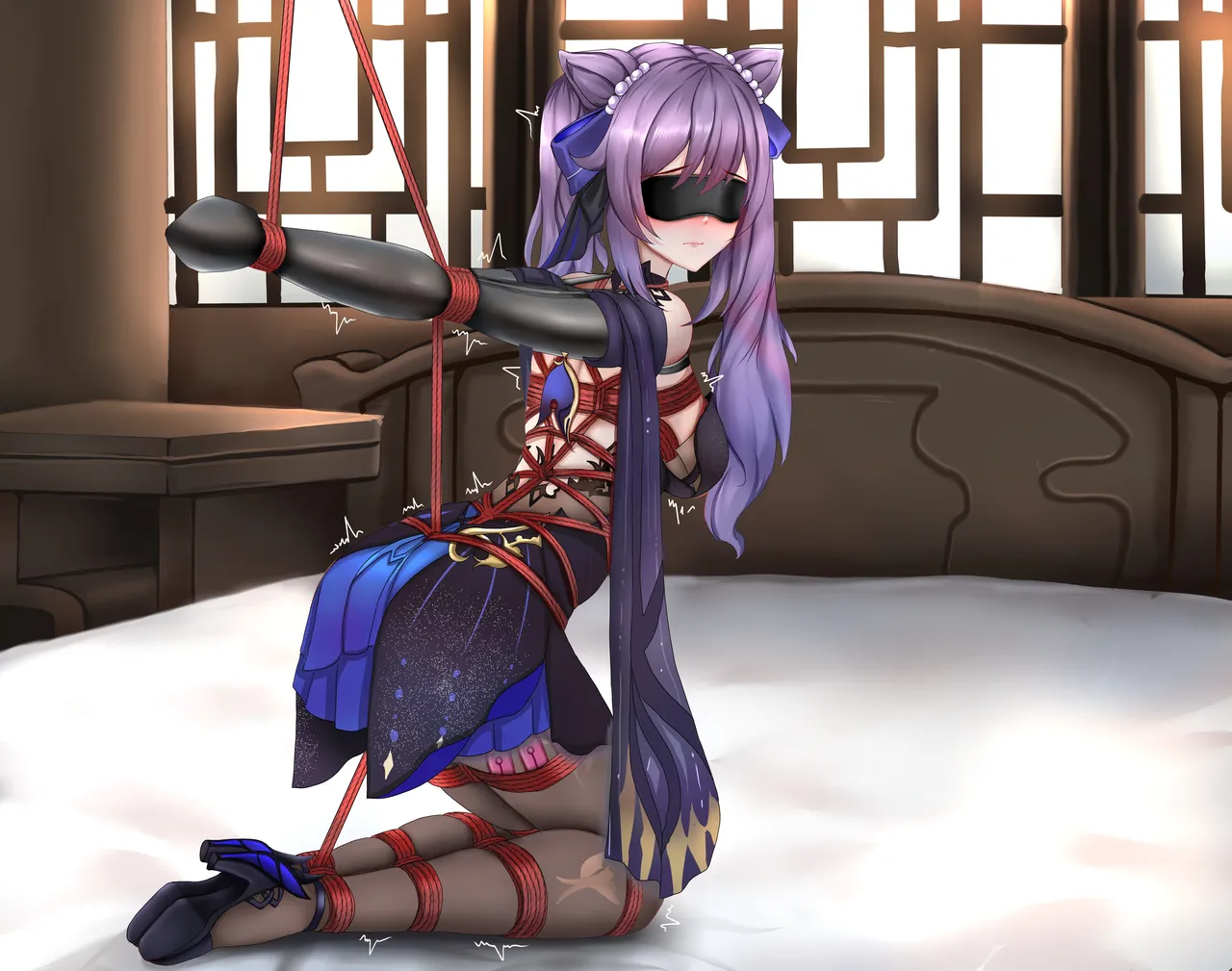 [Fanbox]蝙蝠也月-刻晴和甘雨 изображение № 20