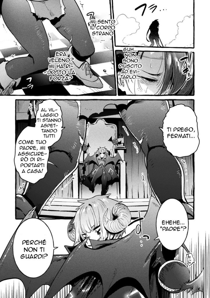 [Itami] Musuko ga Maou no Nyotaika Otou-san Yuusha, Otsu | La Caduta dell' Eroe (2D Comic Magazine TS Akuochi Nyotaika Shita Seigikan-tachi ga Akuten Acme! Vol. 1) [Italian] [Digital] 图片编号 3