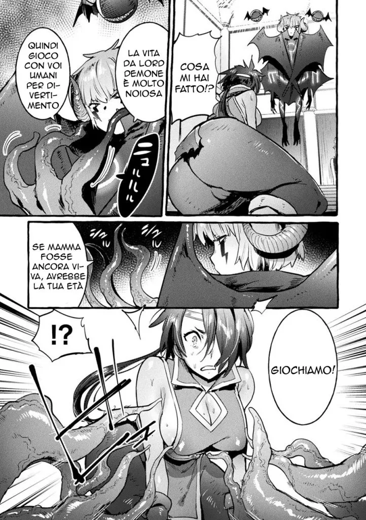 [Itami] Musuko ga Maou no Nyotaika Otou-san Yuusha, Otsu | La Caduta dell' Eroe (2D Comic Magazine TS Akuochi Nyotaika Shita Seigikan-tachi ga Akuten Acme! Vol. 1) [Italian] [Digital] 图片编号 5