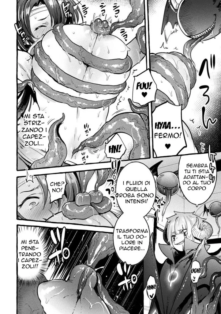 [Itami] Musuko ga Maou no Nyotaika Otou-san Yuusha, Otsu | La Caduta dell' Eroe (2D Comic Magazine TS Akuochi Nyotaika Shita Seigikan-tachi ga Akuten Acme! Vol. 1) [Italian] [Digital] 图片编号 8