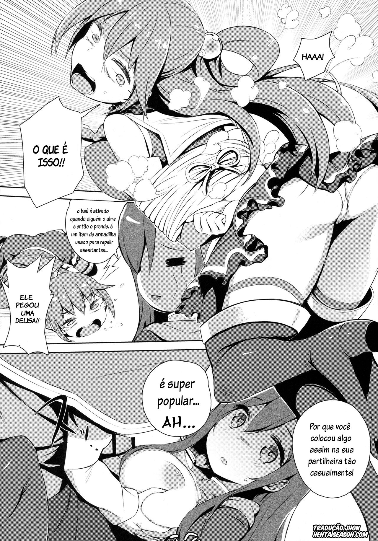 (C91) [High Tech Pen Case (Tam-U)] Kono Innen no Futari de Period o! (Kono Subarashii Sekai ni Syukufuku o!) [Portuguese-BR] [Hentai Season] image number 11