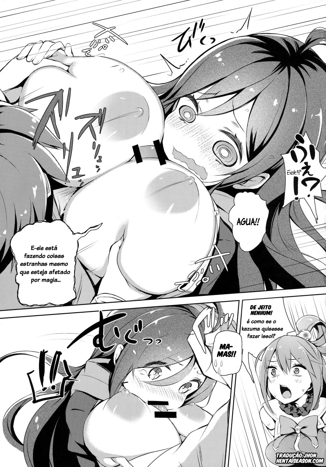 (C91) [High Tech Pen Case (Tam-U)] Kono Innen no Futari de Period o! (Kono Subarashii Sekai ni Syukufuku o!) [Portuguese-BR] [Hentai Season] image number 12