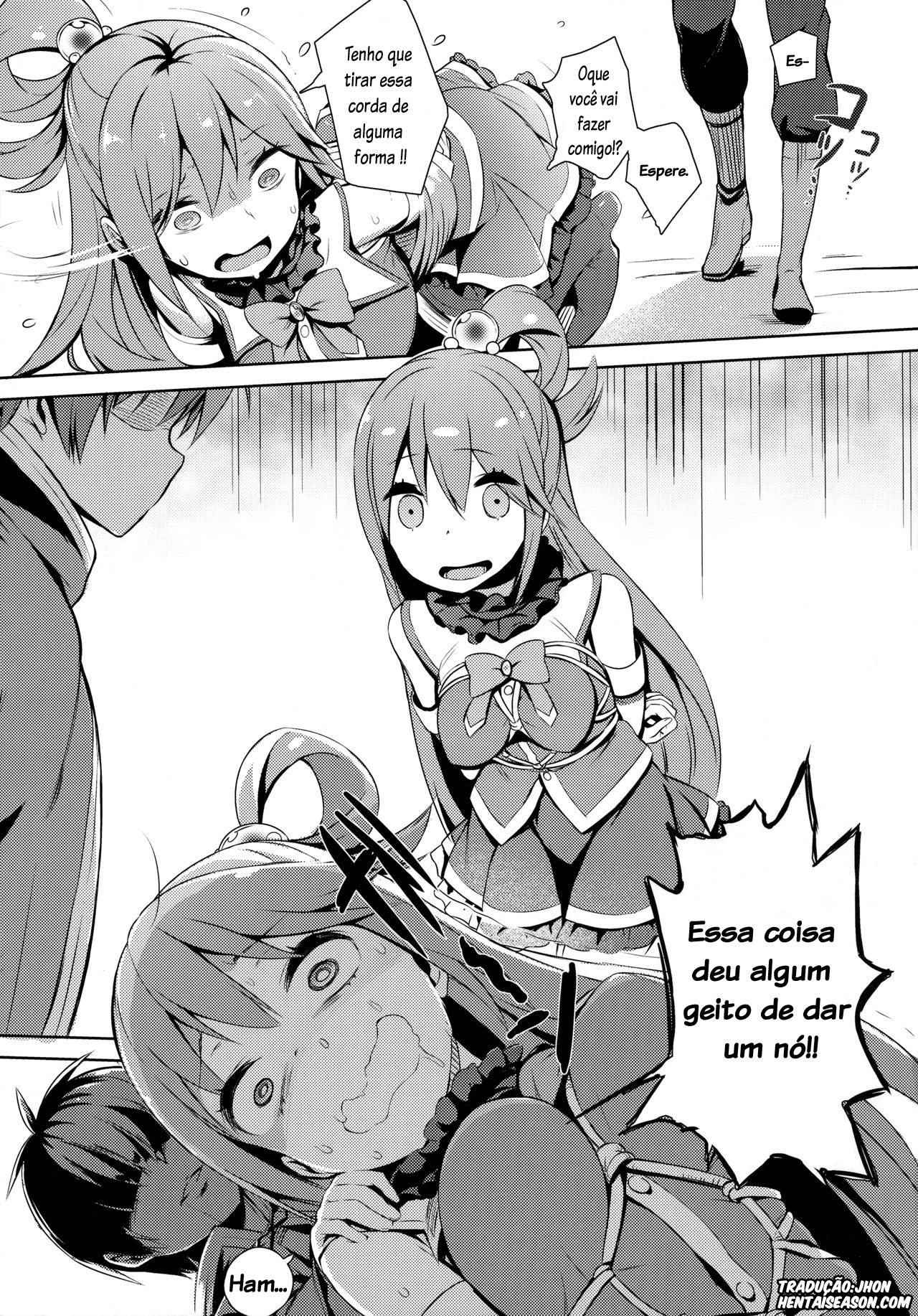 (C91) [High Tech Pen Case (Tam-U)] Kono Innen no Futari de Period o! (Kono Subarashii Sekai ni Syukufuku o!) [Portuguese-BR] [Hentai Season] image number 14