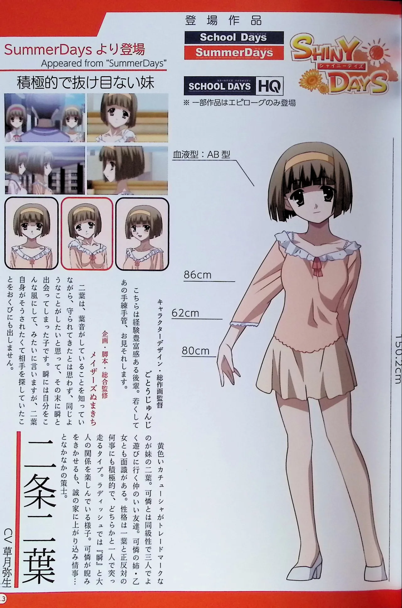 SCHOOLDAYS SERIES COMPLETE BOX  Visual Book(whole but low quality) numero di immagine  90